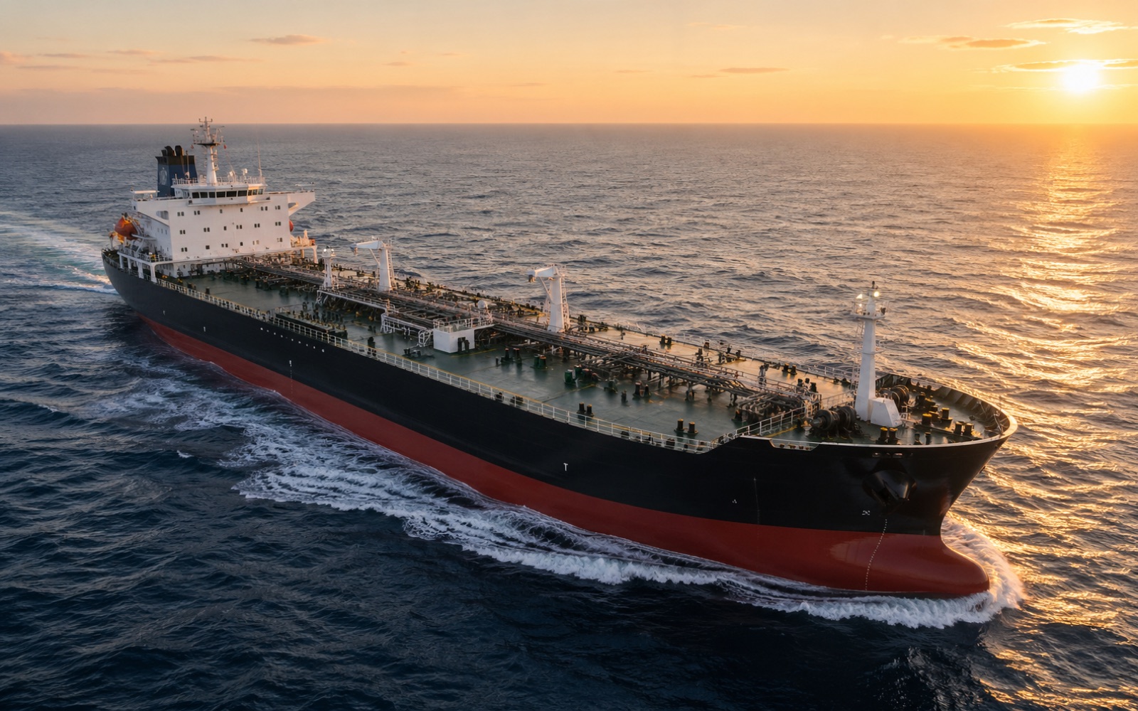 Generic clean product tanker underway at sea