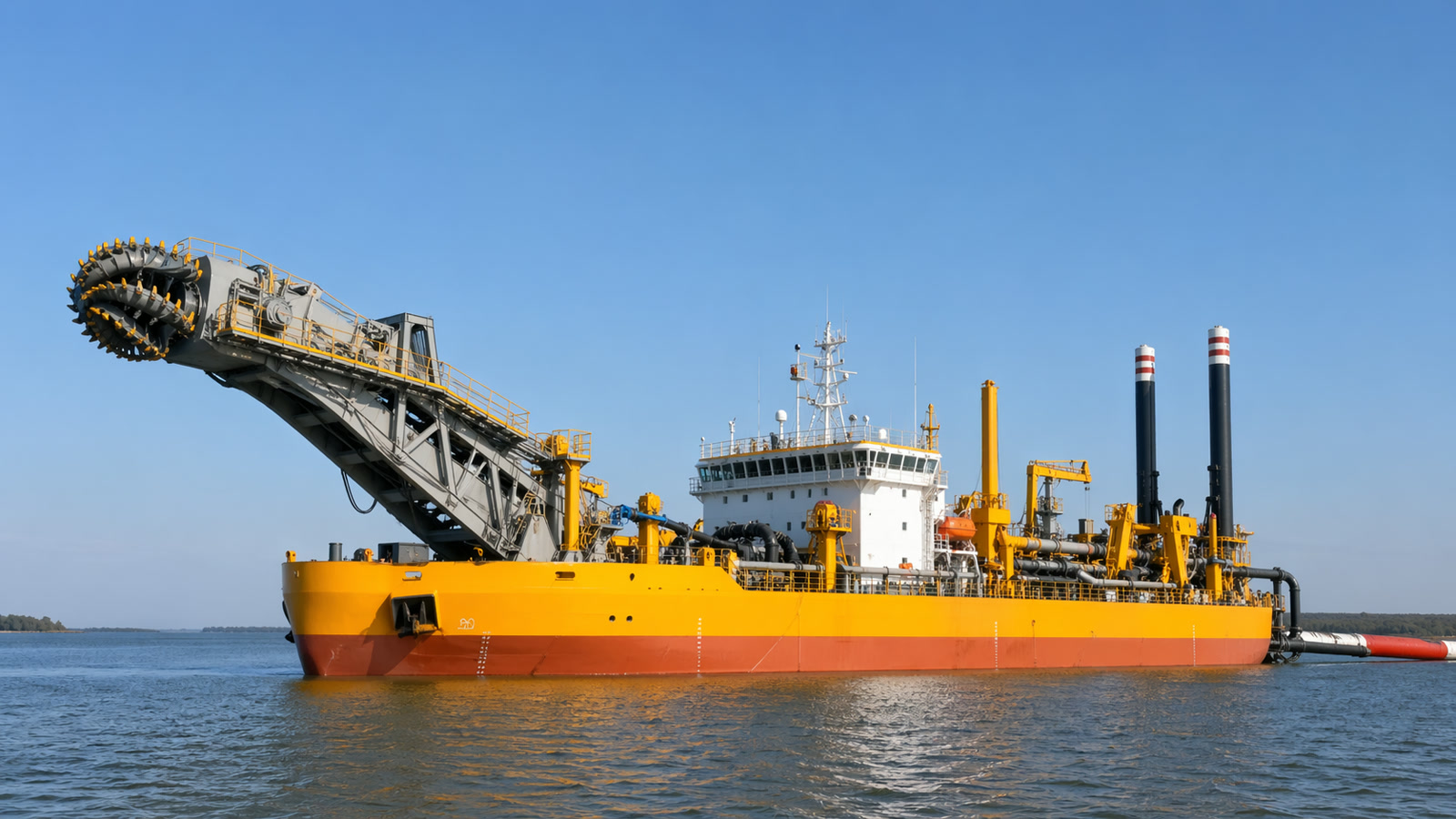 5,000 m³/hr self-propelled cutter suction dredger newbuild